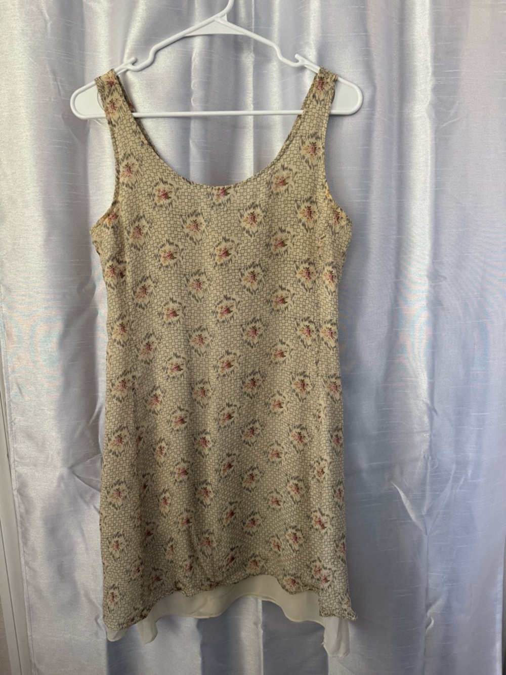 Banana Republic floral sleeveless mini Slip Dress 100% silk
